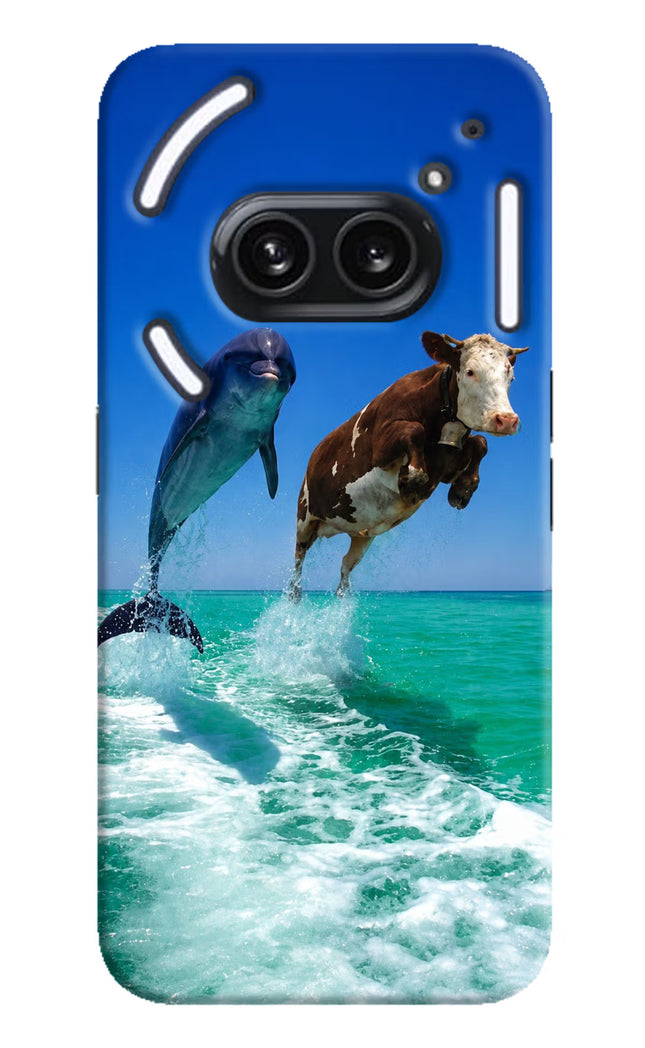 Dolphin vs Cow Nothing Phone 2A Plus Hard Case Back Cover by Casekaro