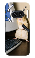 Hacker Hamster Nothing Phone 2A Plus Hard Case Back Cover by Casekaro