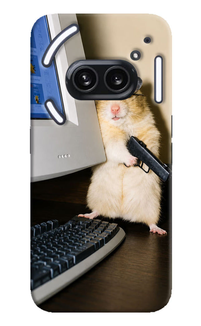 Hacker Hamster Nothing Phone 2A Plus Hard Case Back Cover by Casekaro