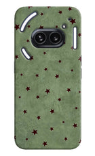 Green Stars Nothing Phone 2A Plus Hard Case Back Cover by Casekaro