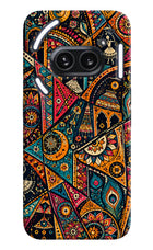 Folk Print Nothing Phone 2A Plus Hard Case Back Cover by Casekaro
