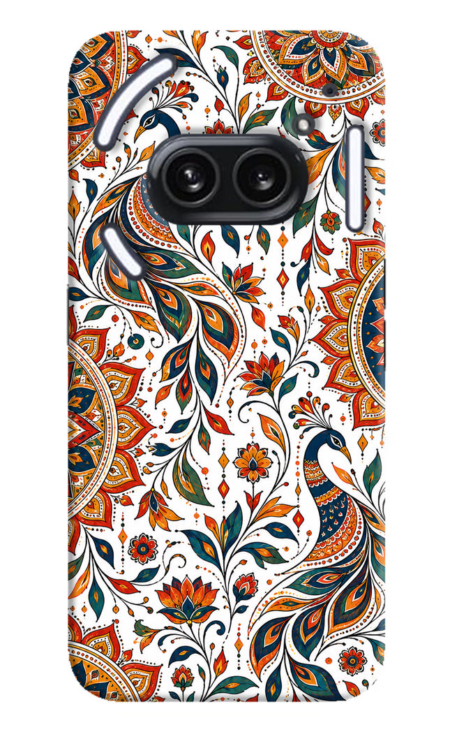 White Mayura Nothing Phone 2A Plus Hard Case Back Cover by Casekaro