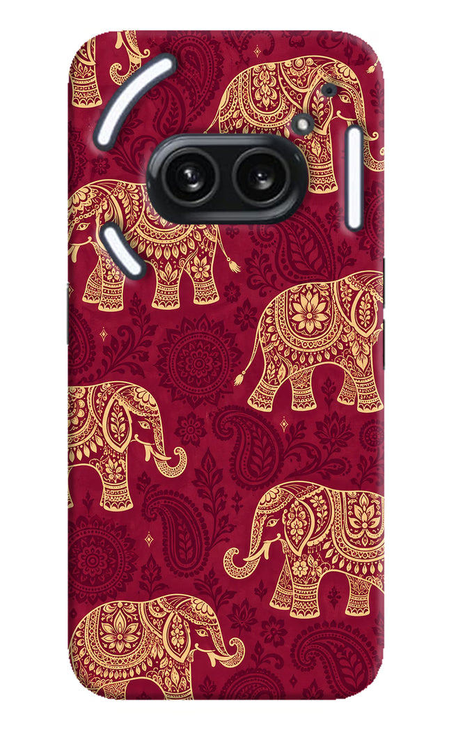 Maroon Elephant Nothing Phone 2A Plus Hard Case Back Cover by Casekaro