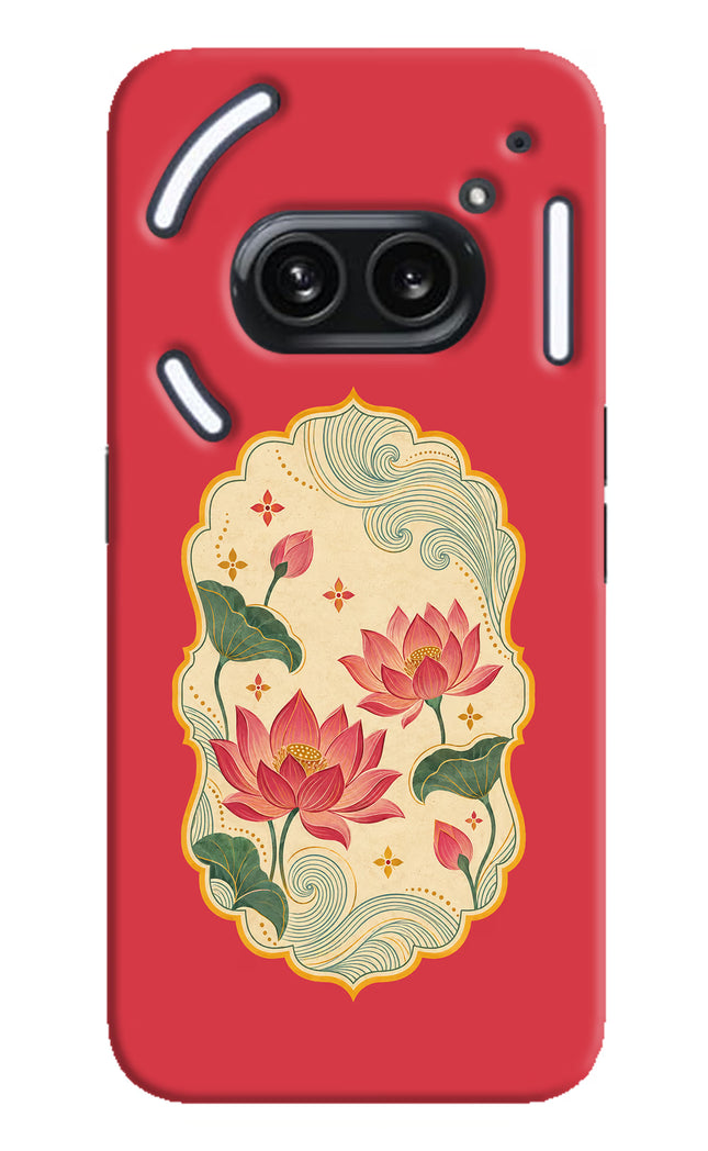 Pink Lotus Nothing Phone 2A Plus Hard Case Back Cover by Casekaro