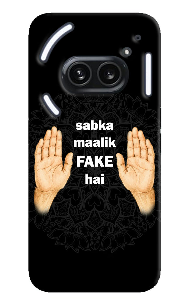 Sabka Malik Fake Nothing Phone 2A Plus Hard Case Back Cover by Casekaro