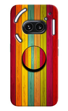 Multicolor Wooden Nothing Phone 2A Plus Pop Case by Casekaro