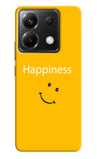 Happiness With Smiley Poco X6 Hard Case Back Cover by Casekaro