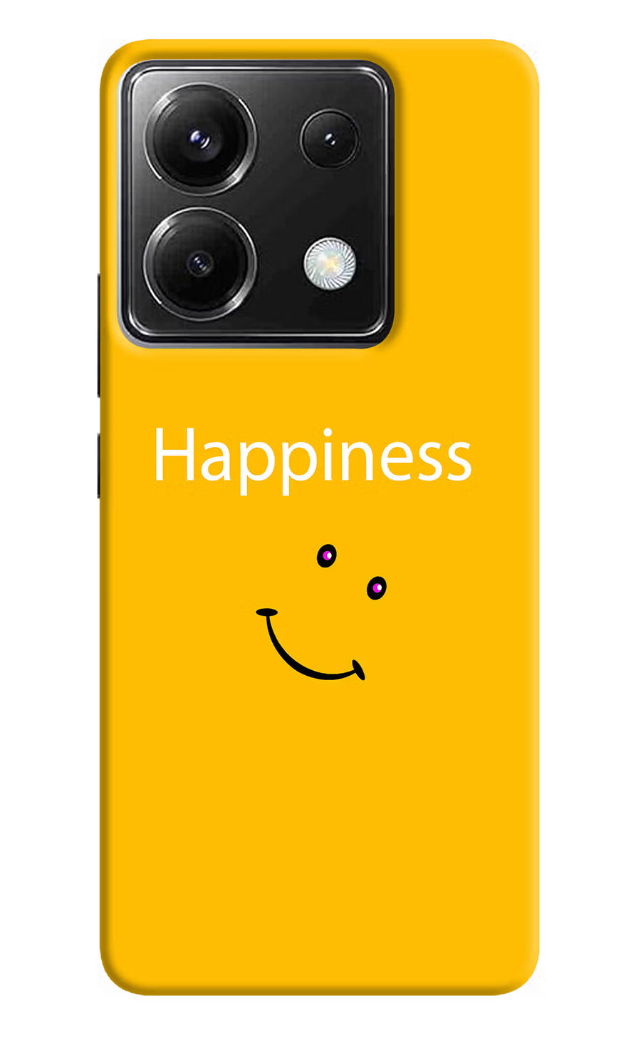Happiness With Smiley Poco X6 Back Cover, Hard case