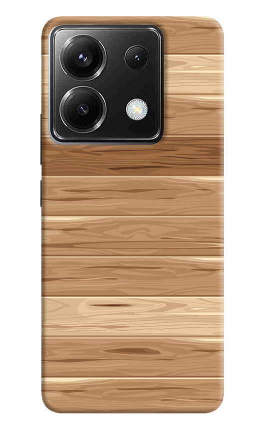 Wooden Vector Poco X6 Back Cover