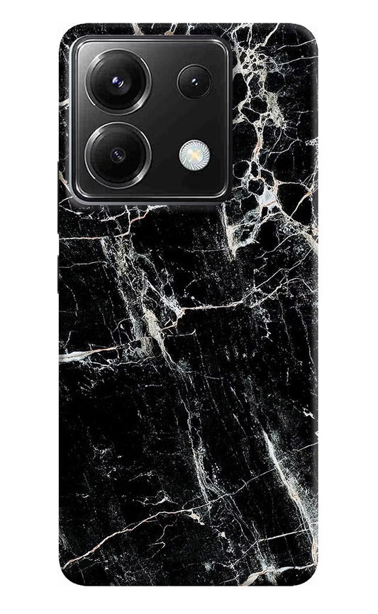 Black Marble Texture Poco X6 Back Cover