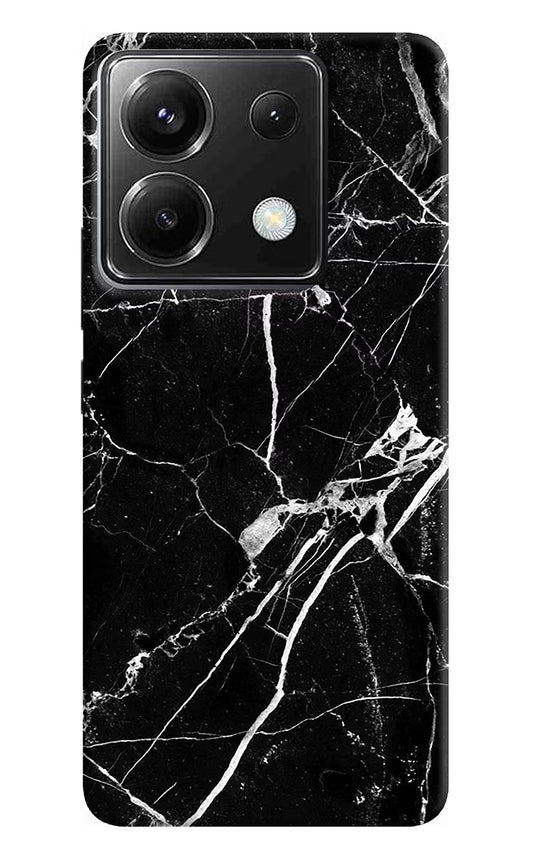 Black Marble Pattern Poco X6 Back Cover