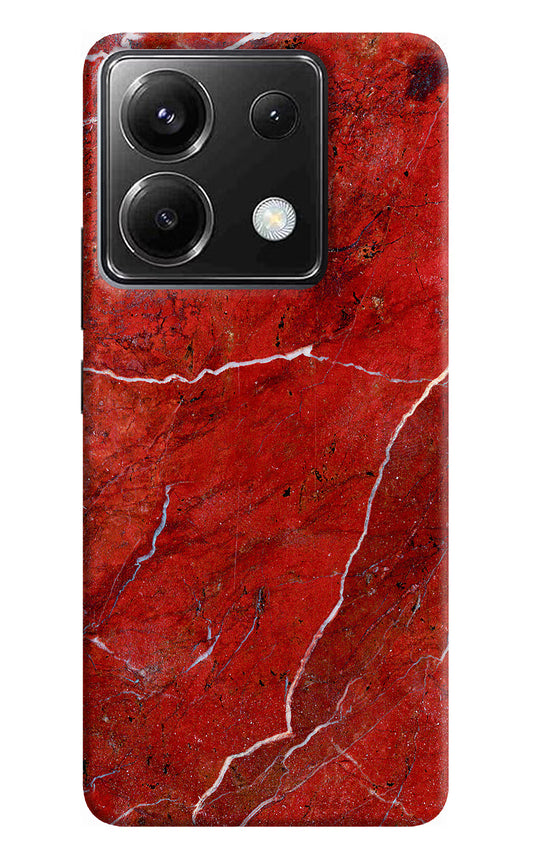 Red Marble Design Poco X6 Back Cover