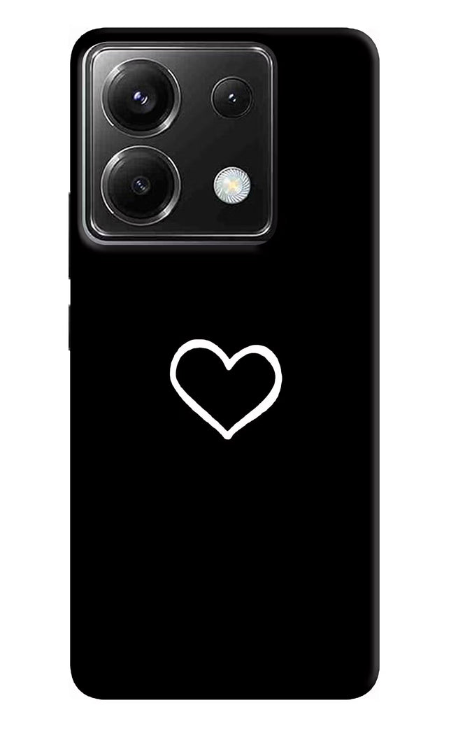 Heart Poco X6 Hard Case Back Cover by Casekaro