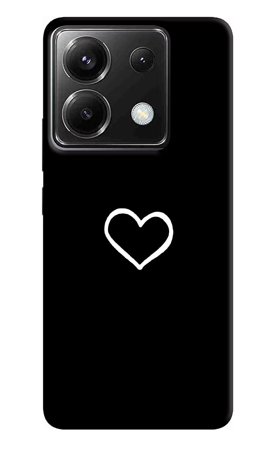 Heart Poco X6 Back Cover, Hard case