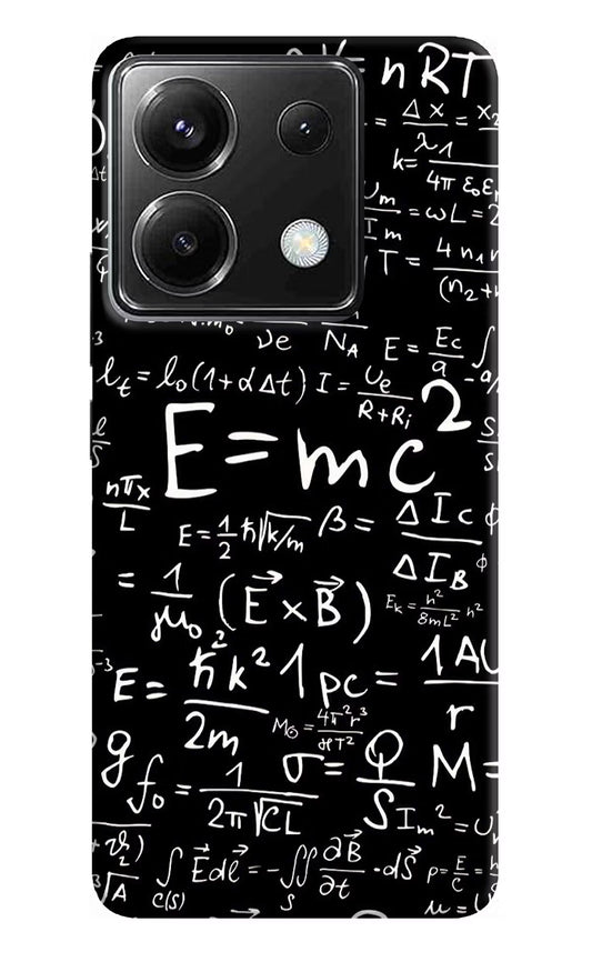 Physics Formula Poco X6 Back Cover