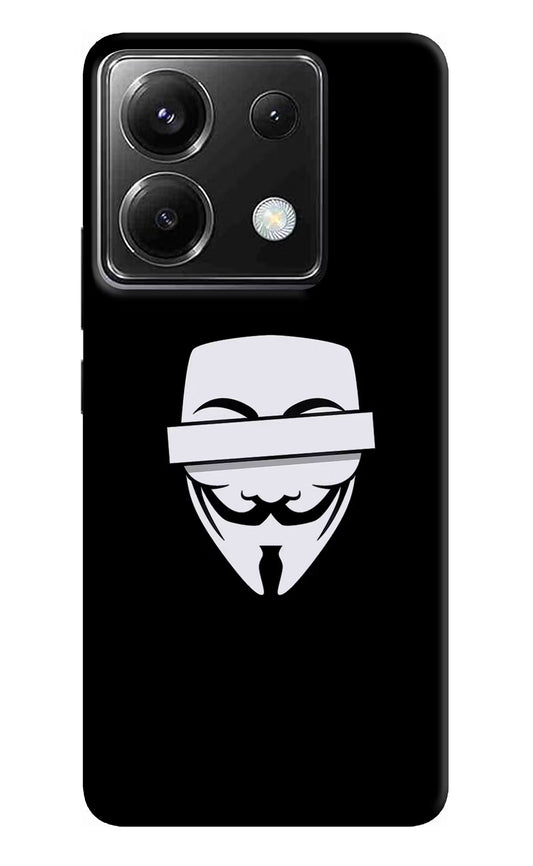 Anonymous Face Poco X6 Back Cover