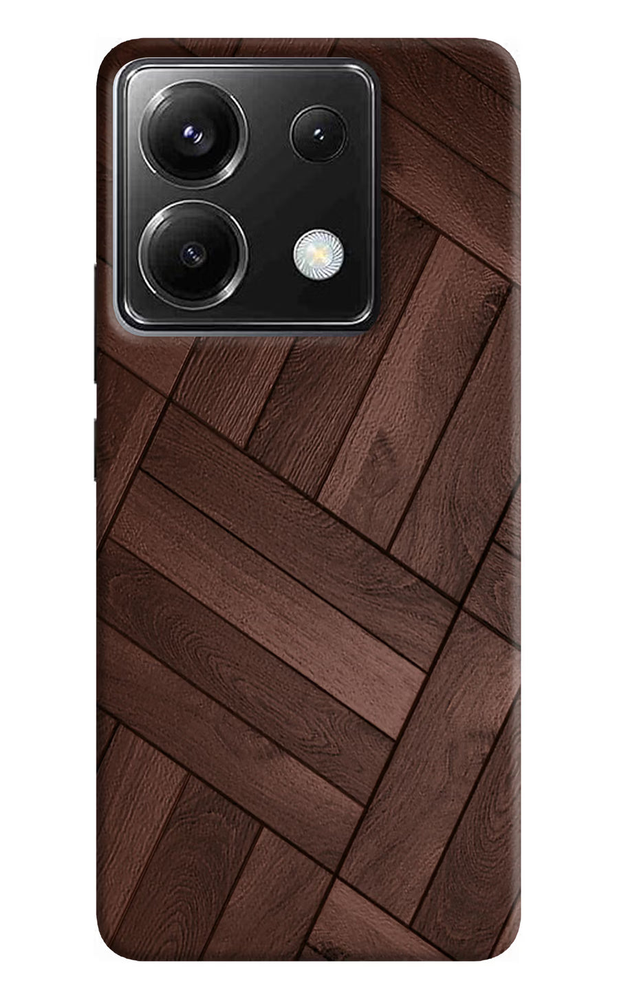 Wooden Texture Design Poco X6 Back Cover, Hard case