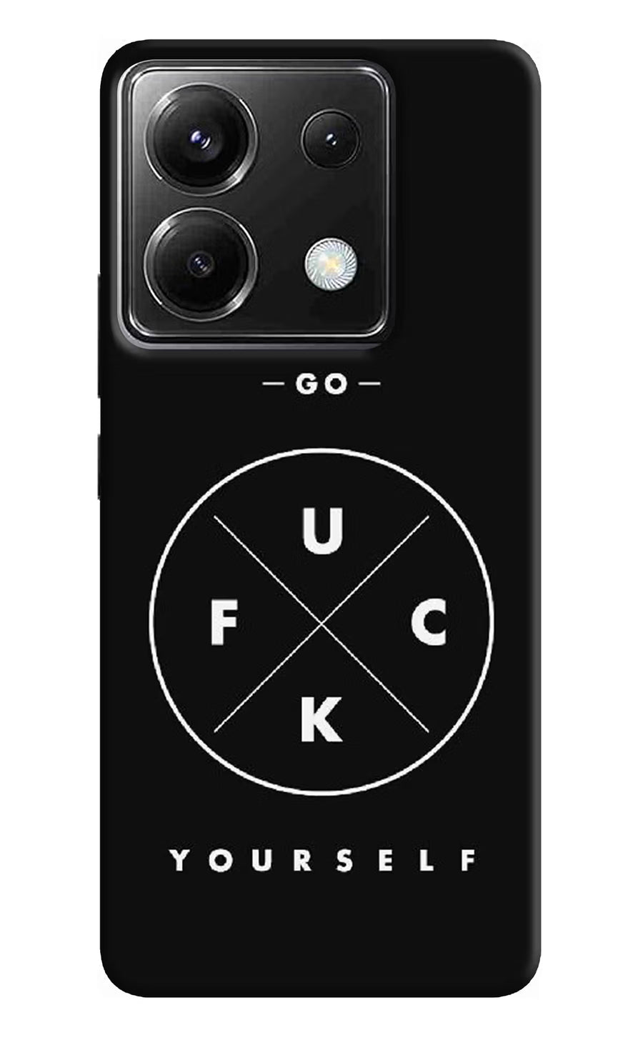 Go Fuck Yourself Poco X6 Back Cover, Hard case