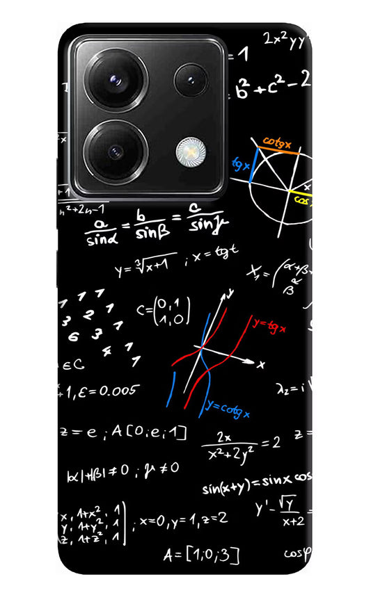 Mathematics Formula Poco X6 Back Cover