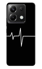 Heart Beats Poco X6 Hard Case Back Cover by Casekaro
