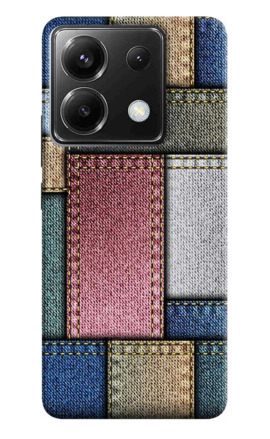 Multicolor Jeans Poco X6 Back Cover, Hard case