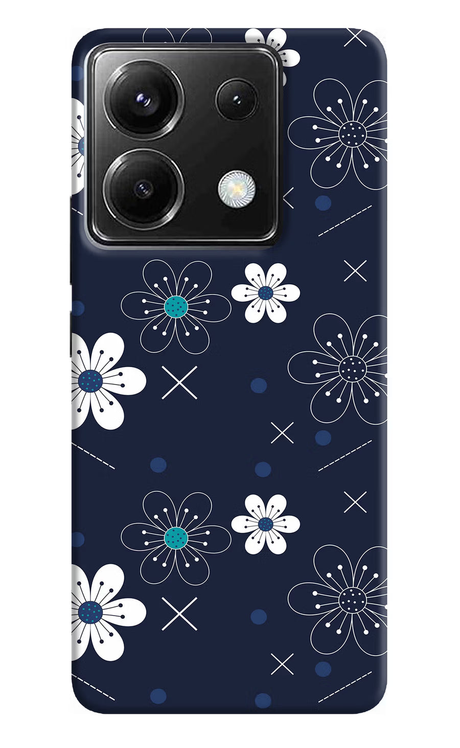 Flowers Poco X6 Back Cover, Hard case