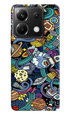 Space Abstract Poco X6 Hard Case Back Cover by Casekaro