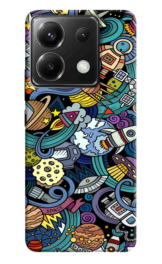 Space Abstract Poco X6 Back Cover