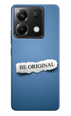 Be Original Poco X6 Hard Case Back Cover by Casekaro