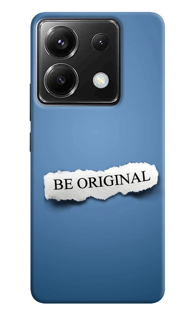 Be Original Poco X6 Hard Case Back Cover by Casekaro