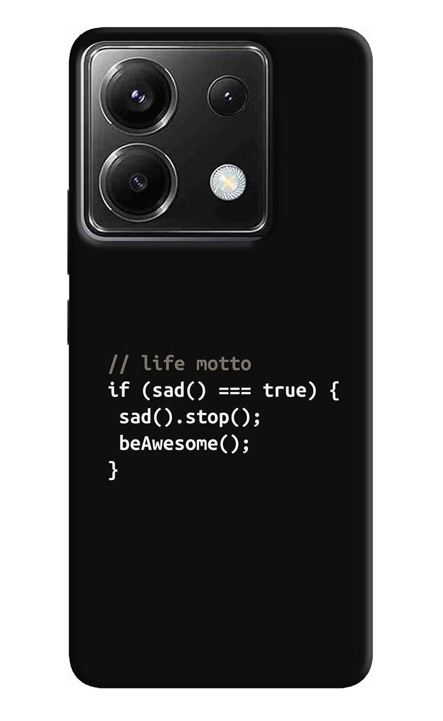 Life Motto Code Poco X6 Back Cover, Hard case