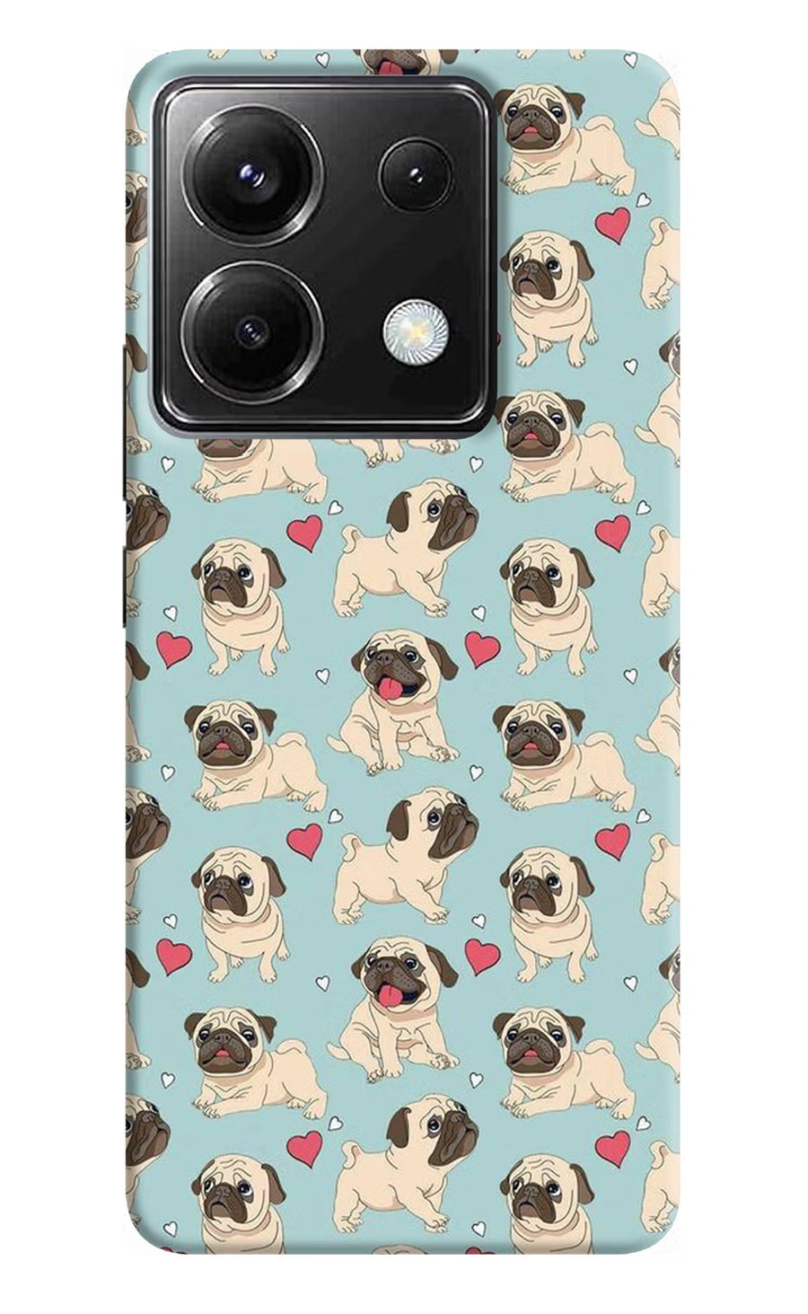 Pug Dog Poco X6 Back Cover, Hard case