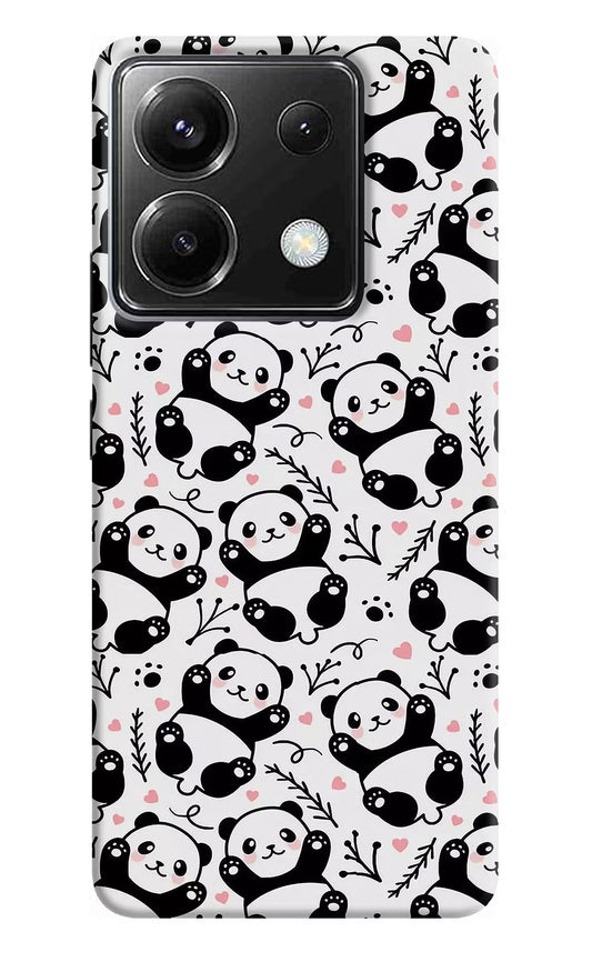 Cute Panda Poco X6 Back Cover