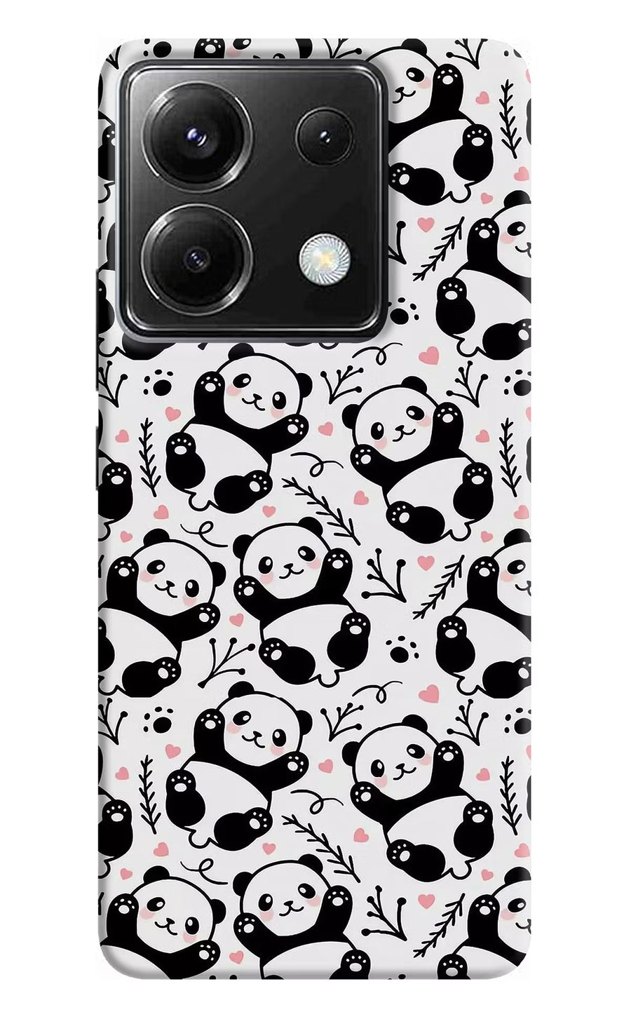 Cute Panda Poco X6 Back Cover, Hard case