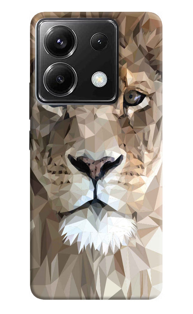 Lion Art Poco X6 Hard Case Back Cover by Casekaro
