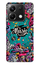 Music Graffiti Poco X6 Hard Case Back Cover by Casekaro