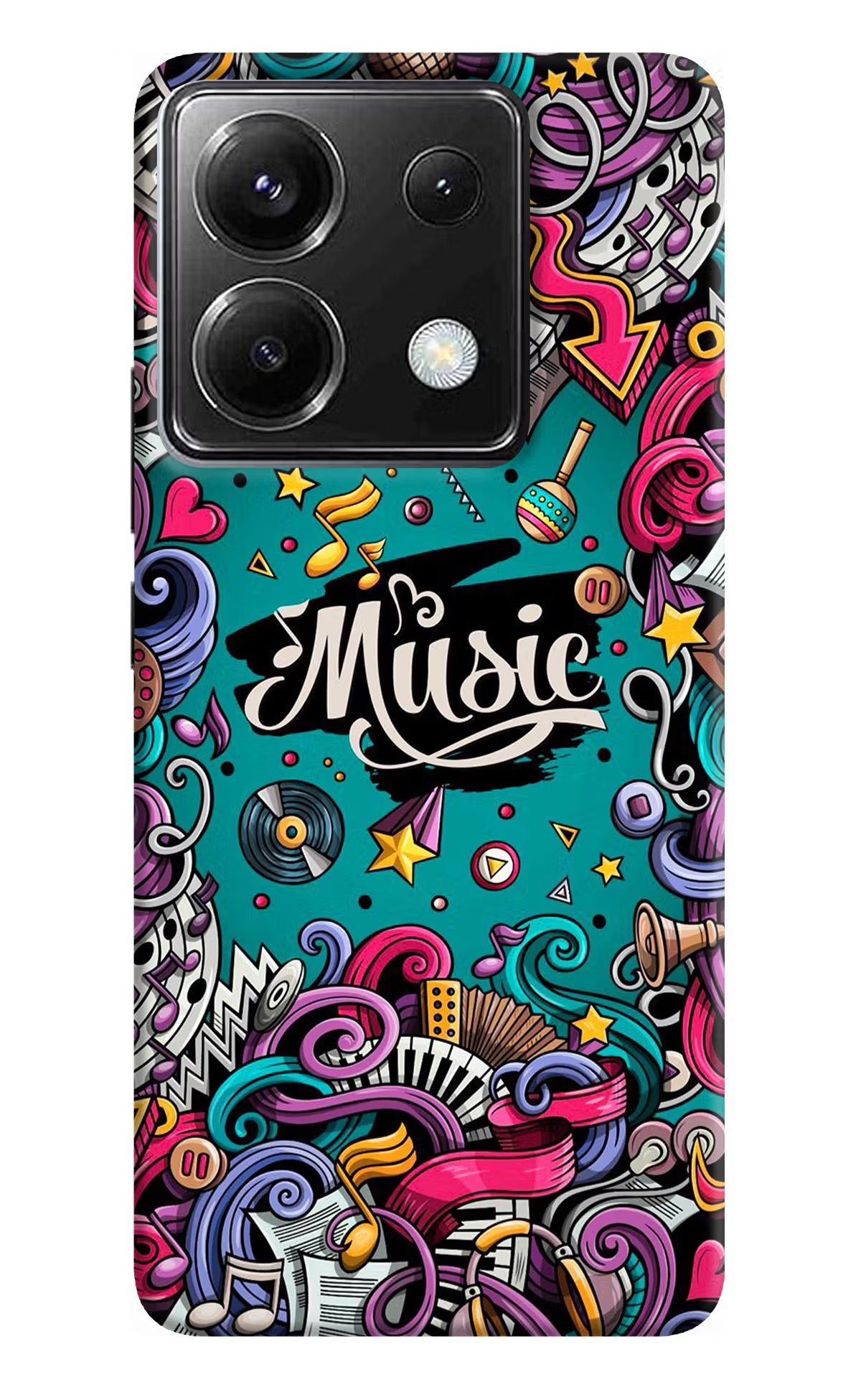 Music Graffiti Poco X6 Back Cover