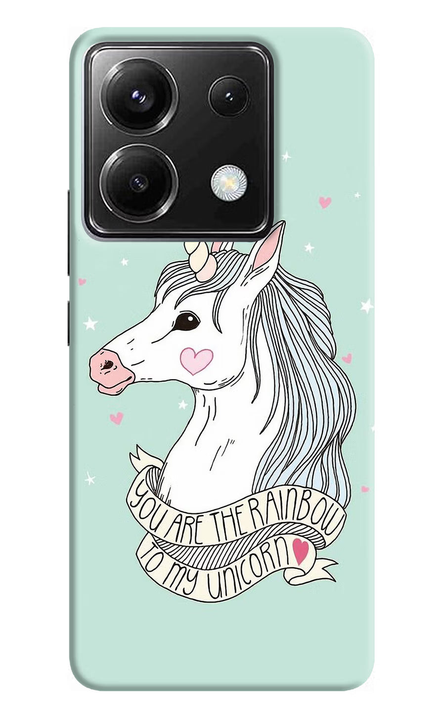 Unicorn Wallpaper Poco X6 Back Cover, Hard case