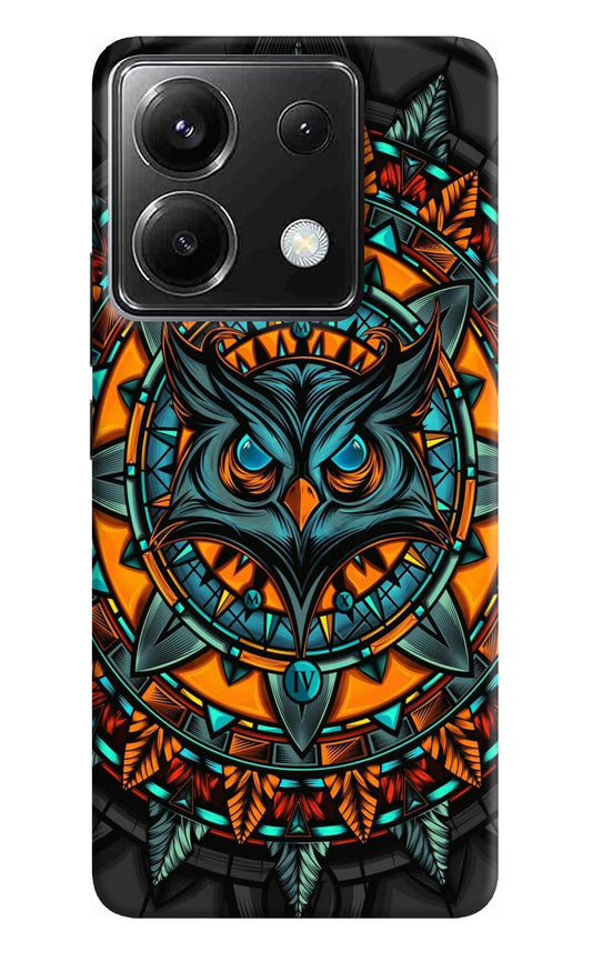 Angry Owl Art Poco X6 Back Cover