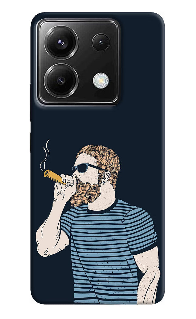 Smoking Poco X6 Hard Case Back Cover by Casekaro