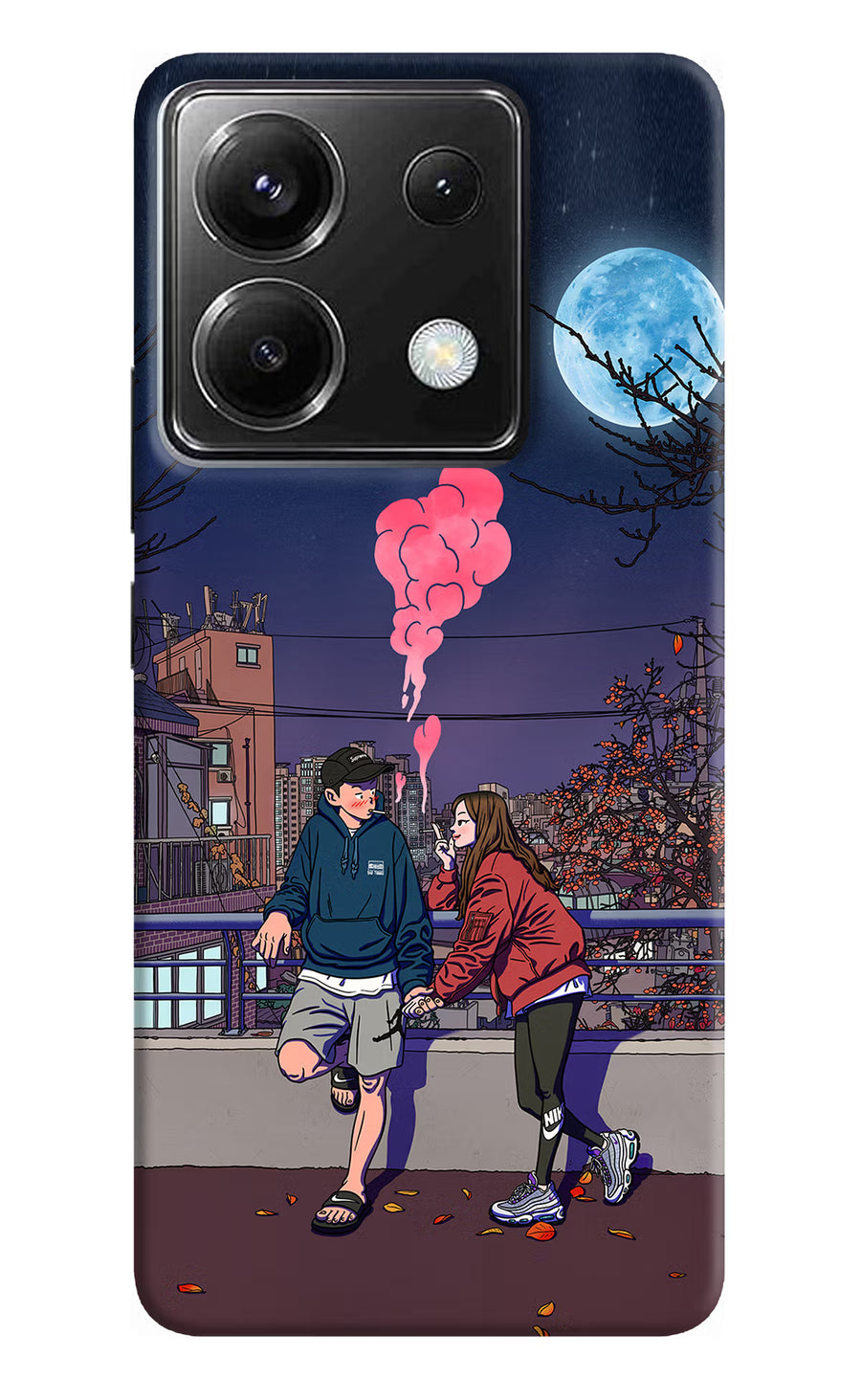 Chilling Couple Poco X6 Back Cover, Hard case