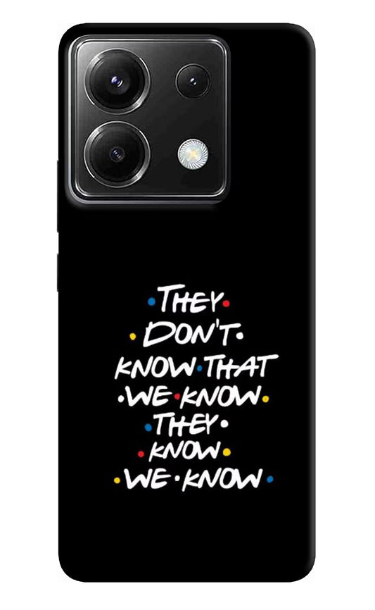 FRIENDS Dialogue Poco X6 Back Cover