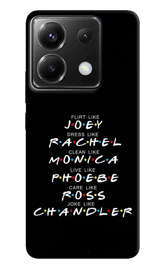 FRIENDS Character Poco X6 Back Cover