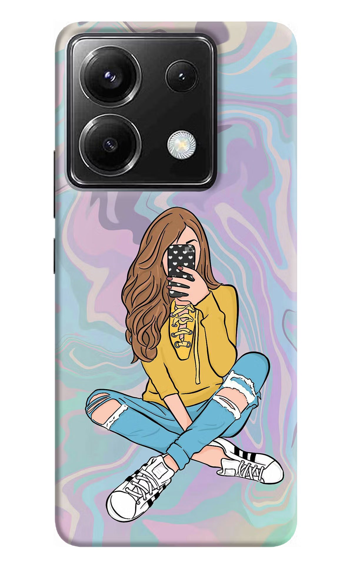 Selfie Girl Poco X6 Back Cover