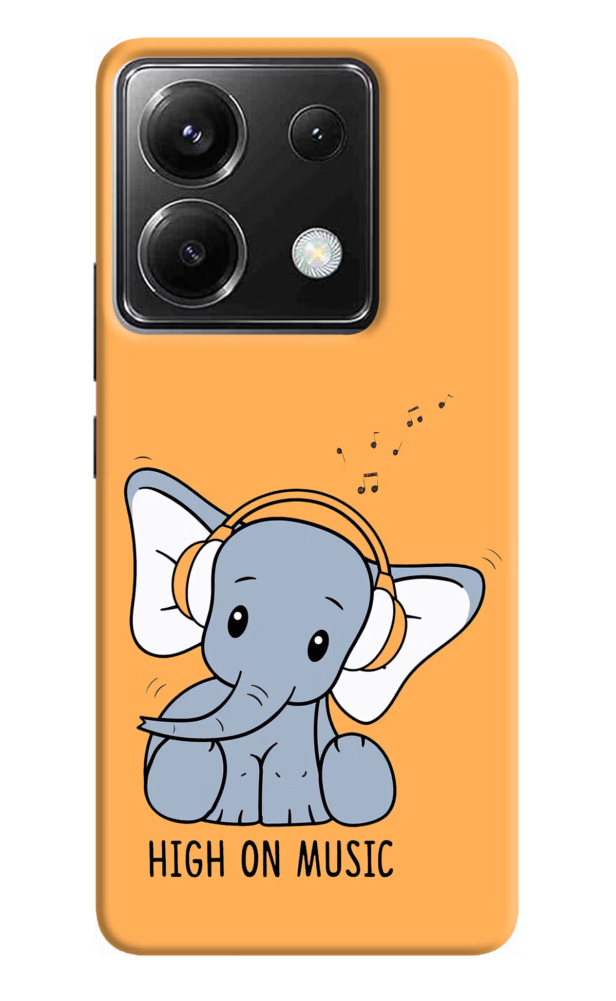 High On Music Poco X6 Back Cover