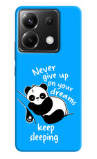 Keep Sleeping Poco X6 Hard Case Back Cover by Casekaro