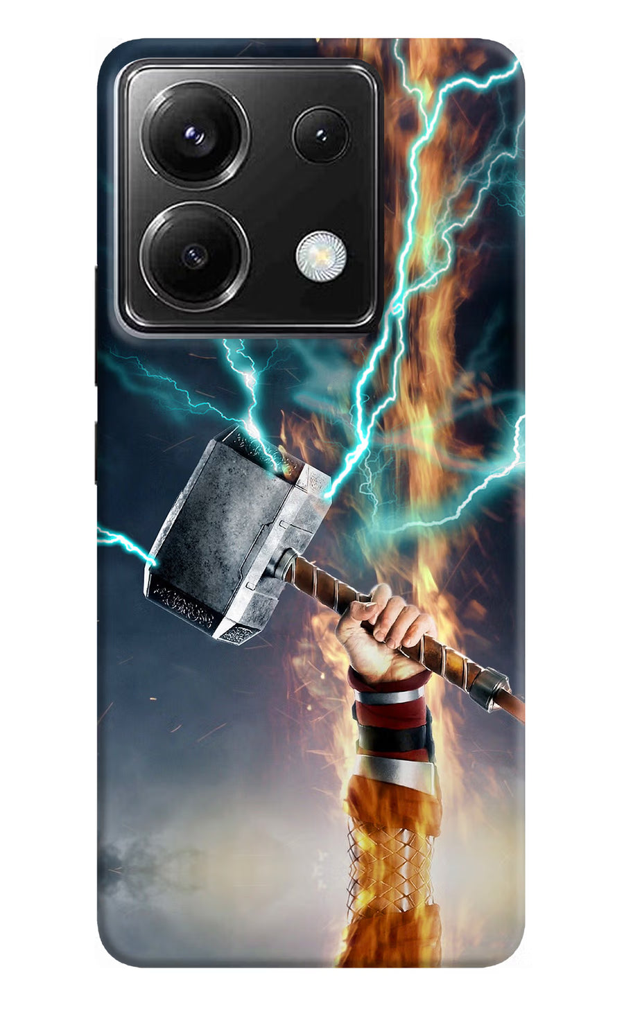 Thor Hammer Mjolnir Poco X6 Back Cover, Hard case