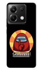 Among Us Shhh! Poco X6 Hard Case Back Cover by Casekaro