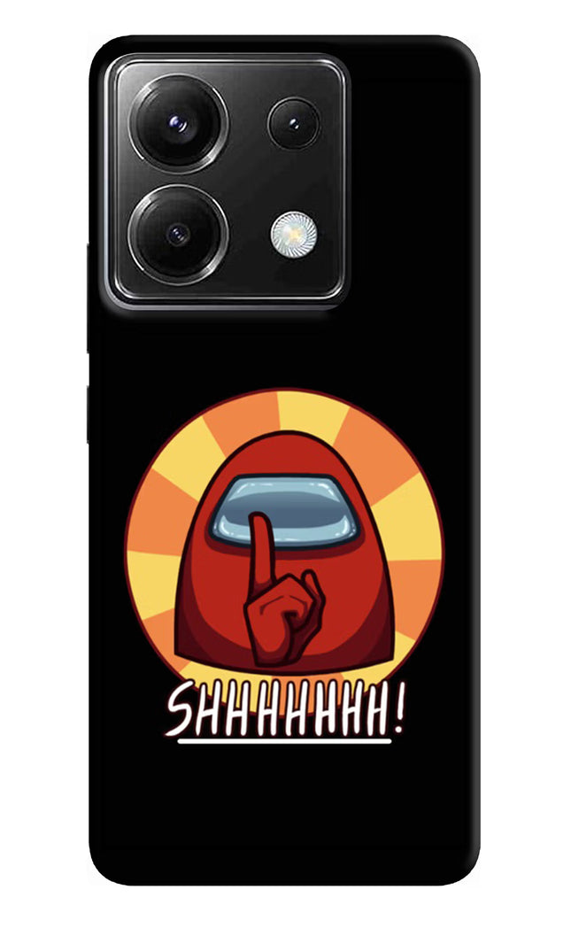 Among Us Shhh! Poco X6 Hard Case Back Cover by Casekaro