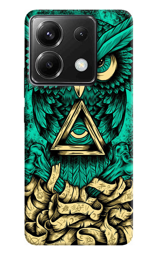 Green Owl Poco X6 Back Cover